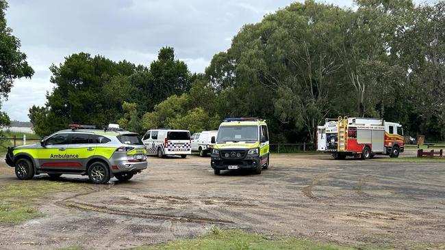 Multiple emergency crews have swarmed the beach at Pialba, Hervey Bay following the grim discovery of a body on January 2, 2025.