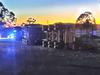 Road blocked after cane truck rollover in the Wide Bay
