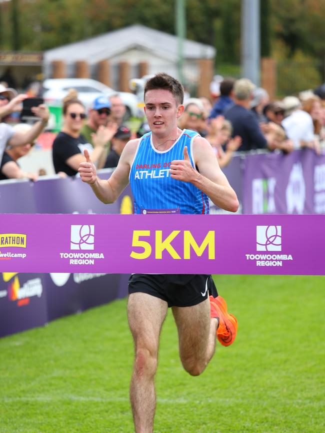 Toowoomba Marathon Visit Toowoomba Region 5km event winner Timothy Hogno. Photo: Supplied