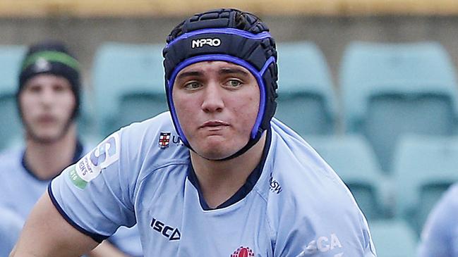 Oliver Smith  for Waratahs.  Under 16s Waratahs  v Melbourne Rebels in Super Rugby National Championships Round 1 at Leichhardt Oval. Picture: John Appleyard.