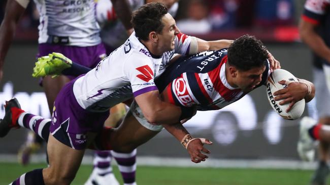 Even Slater couldn’t stop Latrell Mitchell breaking through. (Matt King/Getty Images)