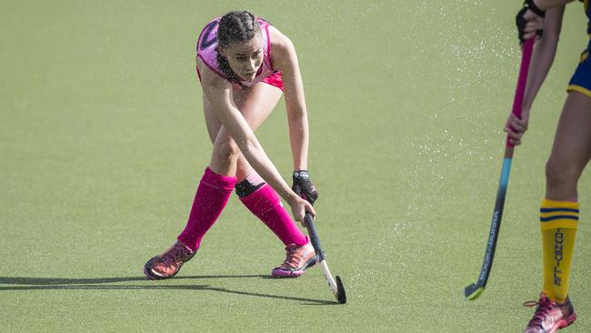 Lily Rickert for Toowoomba 2 against Townsville. Picture: Kevin Farmer