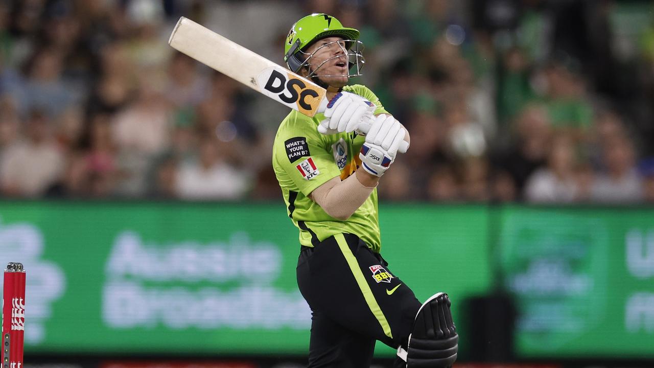 David Warner of the Thunder. Photo by Darrian Traynor/Getty Images