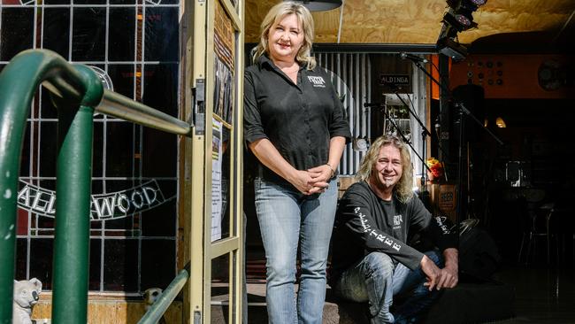 Tanya and Mark Crago, owners of The Peppertree Cafe, have applied for extended trading in Aldinga. Picture: AAP/Morgan Sette. 