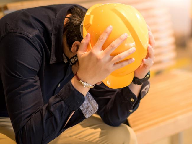 Sad builder generic. Photo: iStock