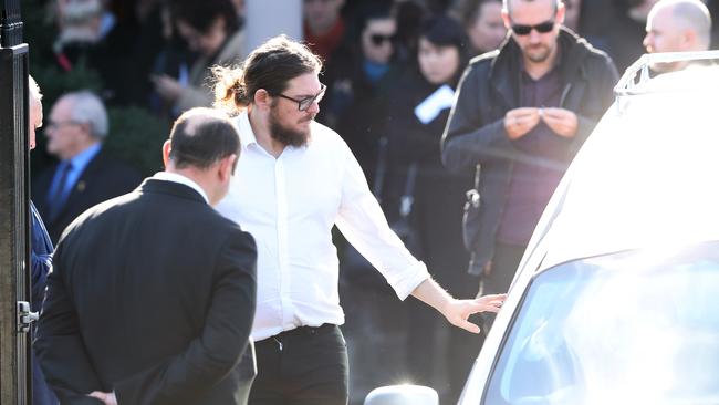 Family and friends united for a private funeral service for Eurydice Dixon. Picture: AAP