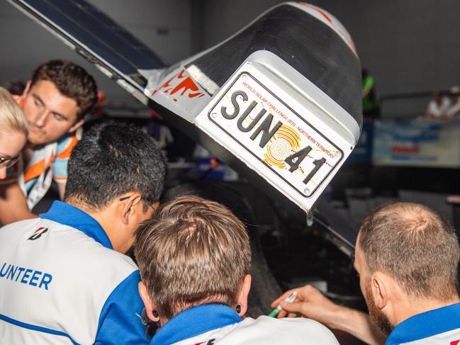 ANU’s entry undergoing scrutineering. Picture: Pema Tamang Pakhrin.