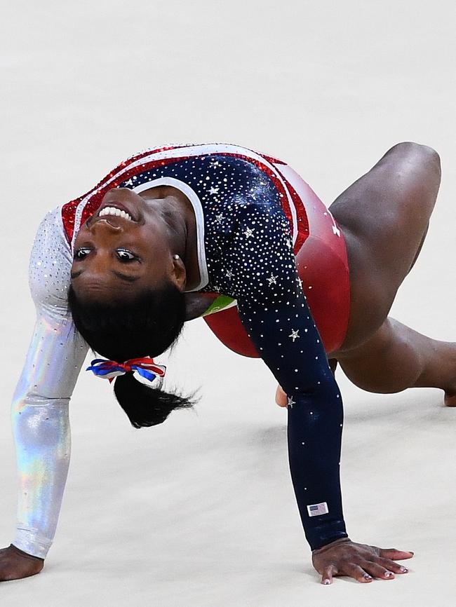 Sheer perfection during her floor routine.