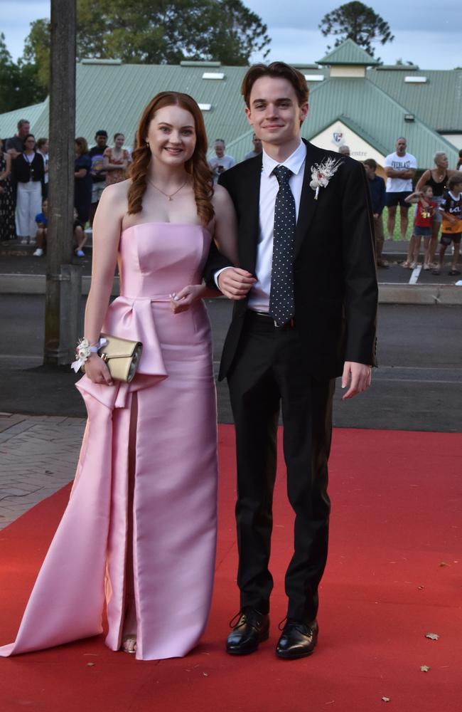 Charlotte Lacey and Angus Bennetts at the Toowoomba Anglican School formal on November 17, 2023. Photo: Jarrard Potter.