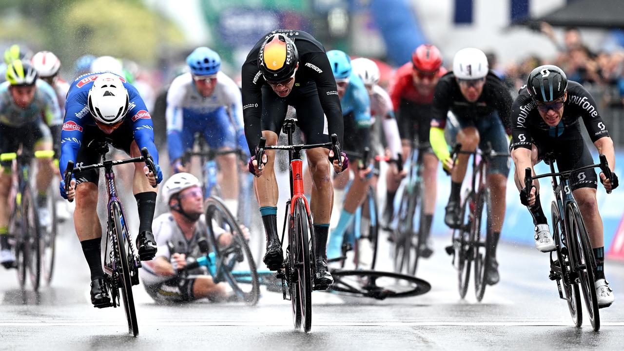 Dog Causes Major Crash Amid Cycling Chaos as Aussie Celebrates Dream Win