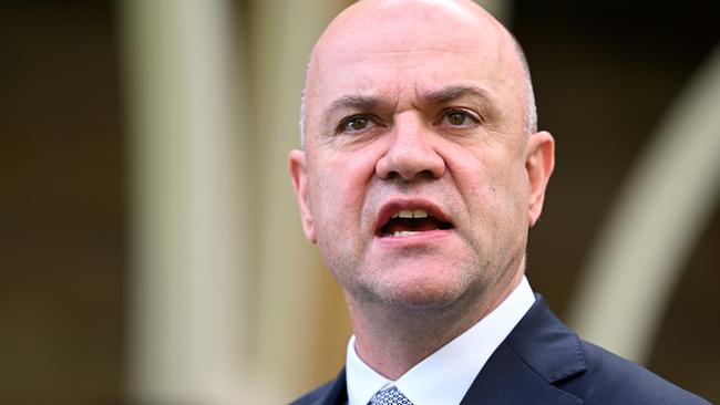 Dr Gerrard speaks during a press conference at Parliament House to provide a Covid update. Picture: NCA NewsWire / Dan Peled