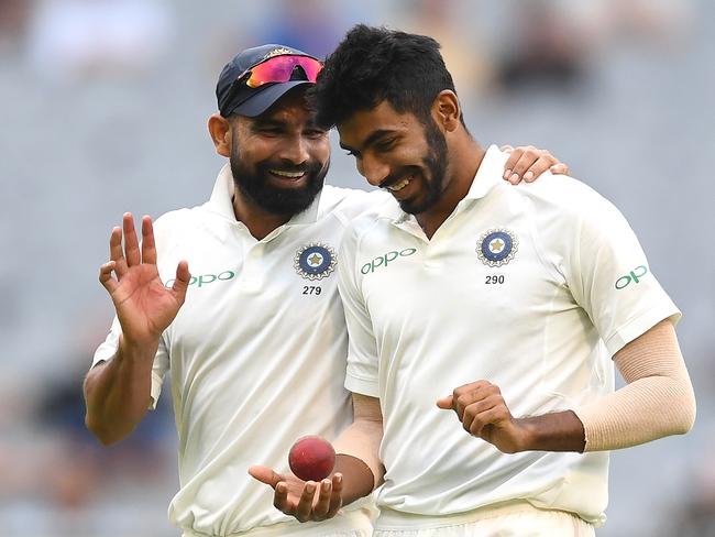 Jasprit Bumrah (R) must continue to spearhead the Indian attack without Mohammed Shami (L). Picture: Getty Images