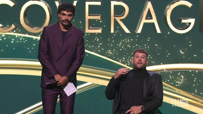 ABC News Breakfast’s Tony Armstrong and Australian of the Year, Dylan Alcott.