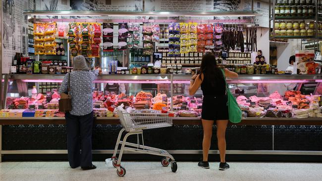 SYDNEY, AUSTRALIA - Newswire Photos JANUARY 17, 2022: A view of people shopping at a butcher shop in Sydney as the cost of living continues to rise making it tougher on the budgets of families and general public. Picture: NCA NewsWire