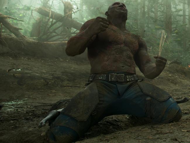 Dave Bautista’s Drax is in top form in Guardians Of the Galaxy Vol. 2.