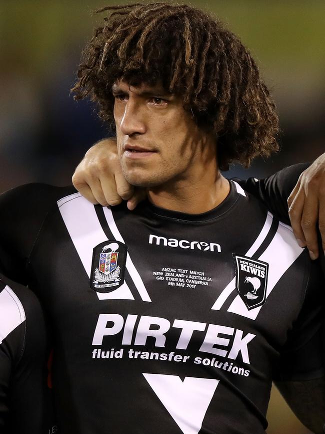 Kevin Proctor of the Kiwis ahead of the Anzac Test Friday night.