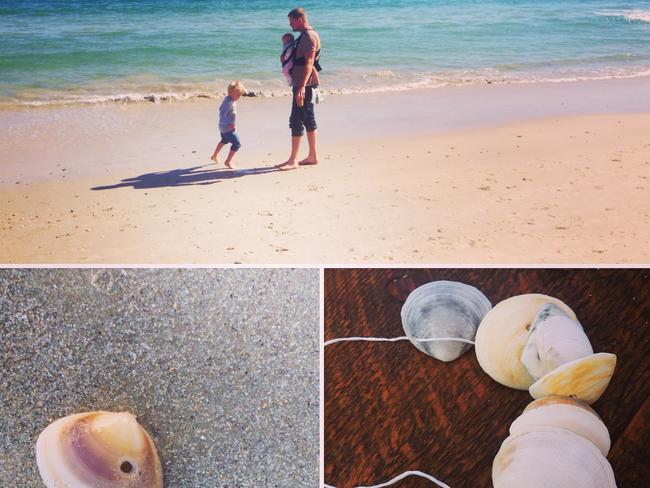 Get crafty at the beach collecting shells. Picture: Kara Jung