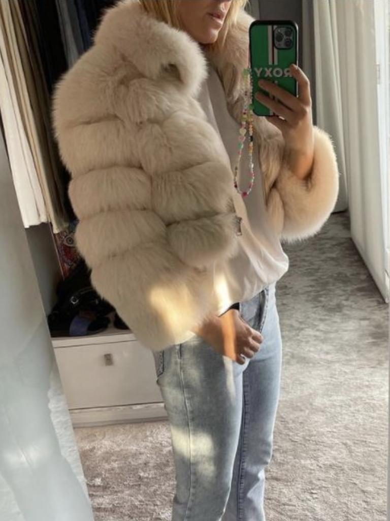 The Sydney businesswoman posted multiple images of her wearing fur. Picture: Instagram/Roxy Jacenko.