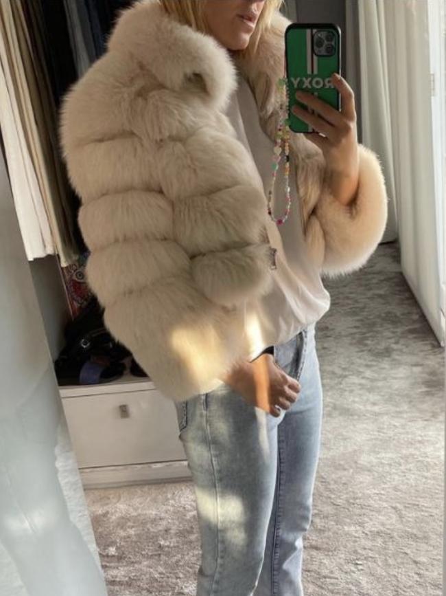 The Sydney businesswoman posted multiple images of her wearing fur. Picture: Instagram/Roxy Jacenko.