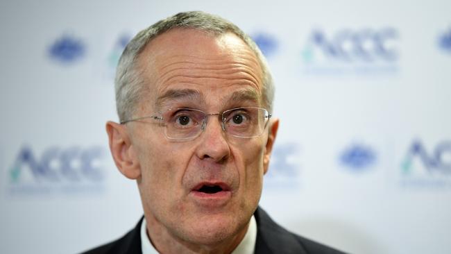 Australian Competition and Consumer Commission (ACCC) chairman Rod Sims. Picture: AAP