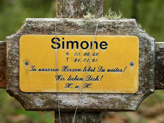 A memorial to victim Simone Schidml. Picture: Adam Taylor