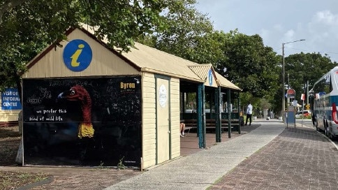 The bus shelter on Jonson St in Byron Bay is being removed. Picture: Byron Shire Council.