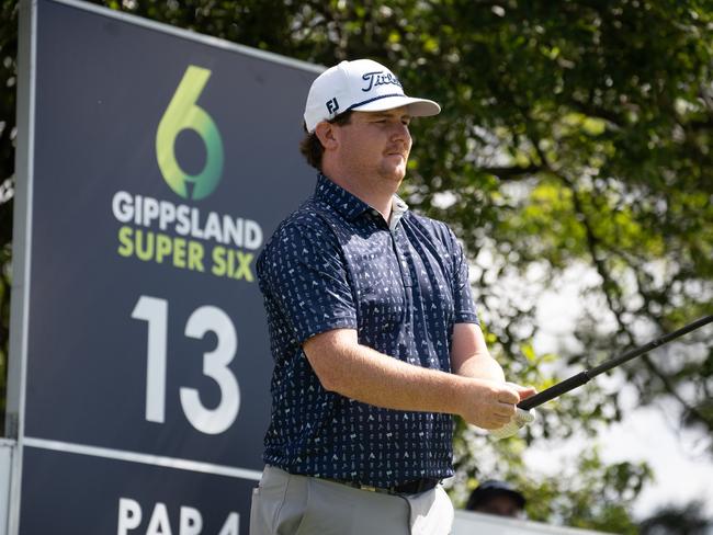 Ben Henkel won the Gippsland Super 6 in a play-off hole. Picture: Golf Australia