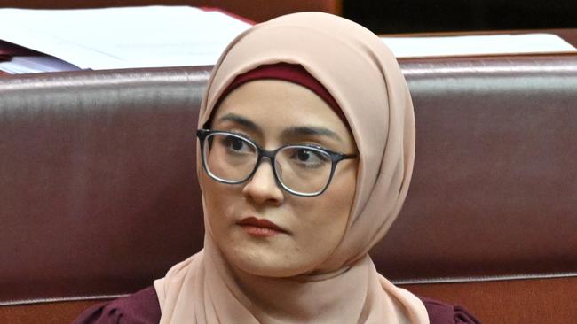 Western Australia Senator Fatima Payman has created controversy by repeating a pro-Palestinian chant in parliament. Picture: AAP