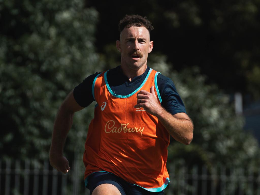 Wallabies halfback Nic White during January training camp at Sydney Olympic Park. Picture courtesy of Rugby Australia