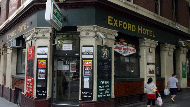 The Exford Hotel in Melbourne's CBD. 