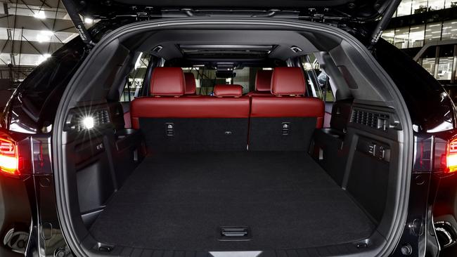 Boot space in the Mazda-CX-70 is expansive … essentially the same as a CX-90 but without the third row.