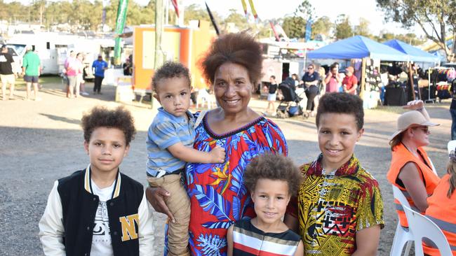 Families at the Lights on the Hill Trucking Memorial event at Gatton on Saturday, September 30, 2023.