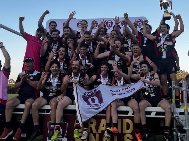 The North Mackay Saints men tasted premiership glory. Picture: Supplied.