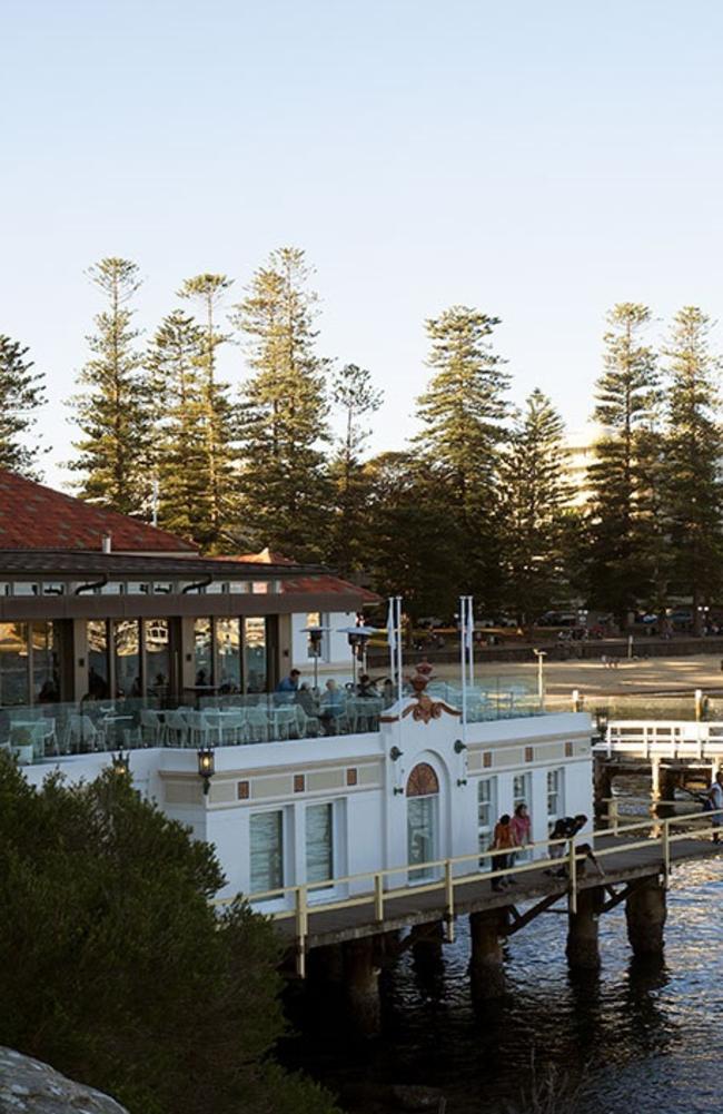 The Manly Pavilion restaurant and function centre on the waterfront at the end of West Esplanade, Manly, has great views across Manly Cove. Picture: Supplied