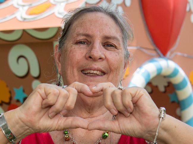 Julie McCourt has been crowned the biggest Christmas fan in the NT. Picture: Pema Tamang Pakhrin