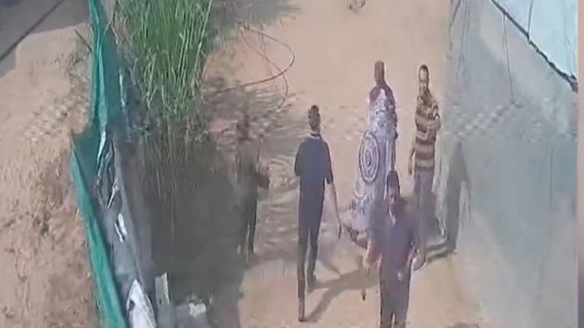 Security cameras in Khan Younis show the kidnapping of the Bibas family.