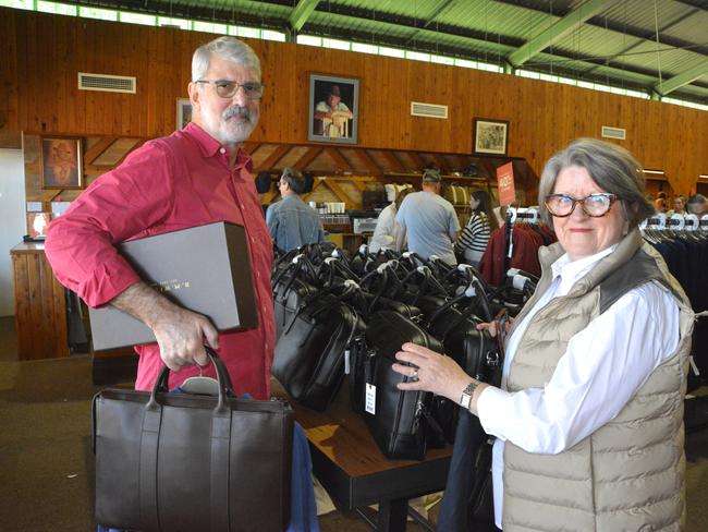 The Luxford's travelled from Brisbane for the massive sale event on May 8, 2025. Photo: Jessica Klein