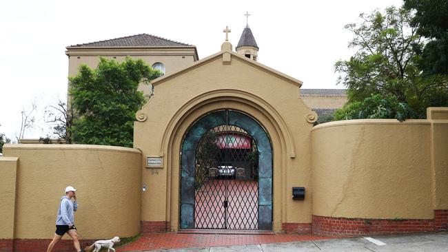 The monastery’s high walls will afford the cardinal some privacy. Picture: Aaron Francis