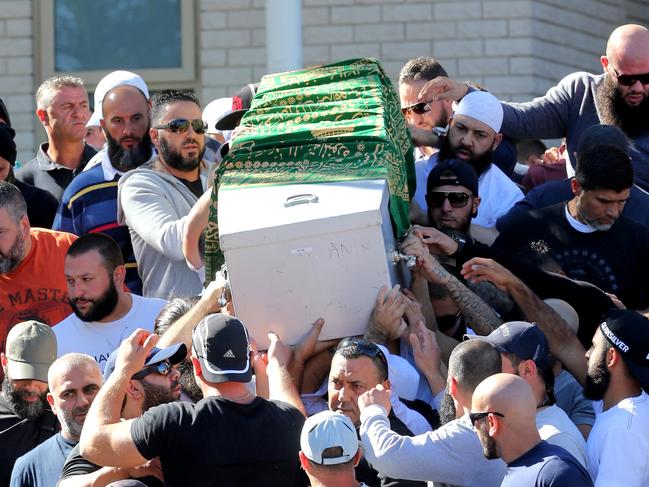Wally Ahmad's funeral. Picture Stephen Cooper