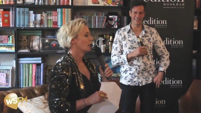 Amanda roasts Jonesy at his book launch