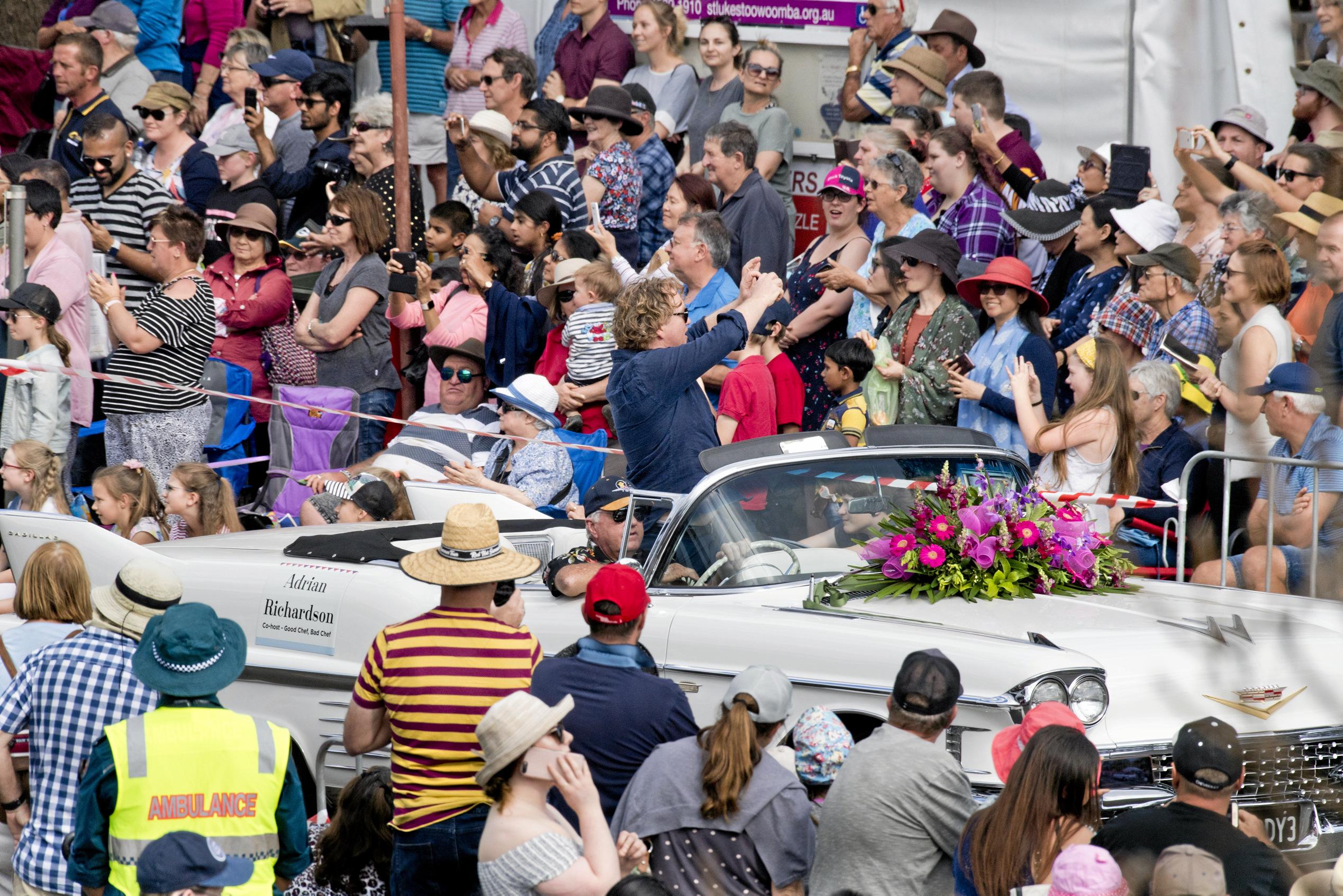 Celebrity chef Adrian Richardson in the 2019 Grand Central Floral Parade. Saturday, 21st Sep, 2019.