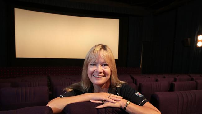 Pictured is Dumaresq St Cinema owner manager Allison Moore.