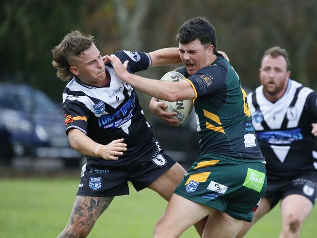 Liam Bayliss thunders into the line. Picture: Warren Gannon Photography