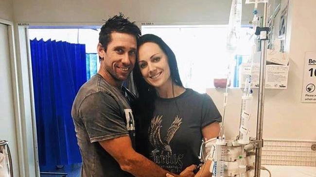 HELP: Heidi Pringle, who has months of chemotherapy ahead of her, pictured with fiancé Lincoln Driver.