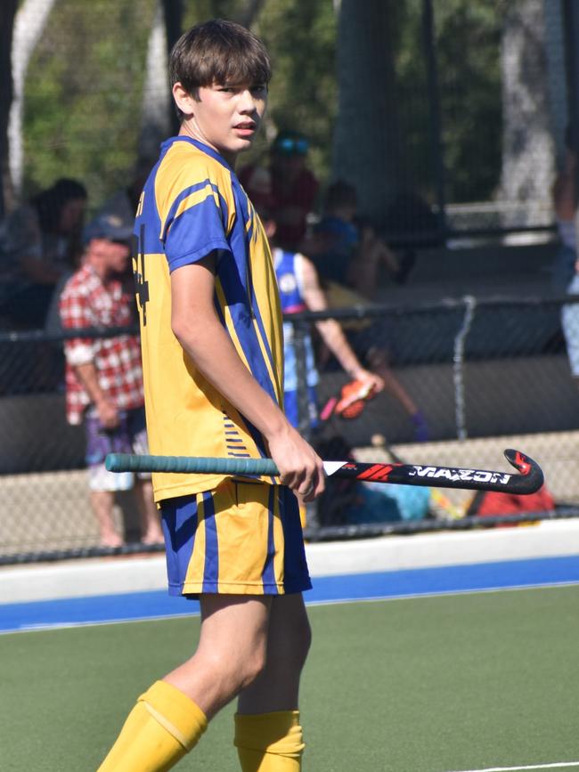 Division 2, Gympie versus Bundaberg at the Hockey Queensland under-18 menâ€™s state championships in Rockhampton from April 25 to 28, 2024.