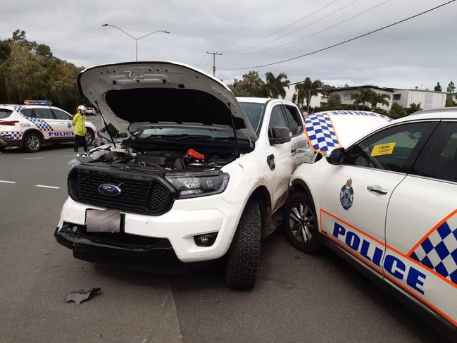 Two young boys have led police on a high speed police chase across the Sunshine Coast today ending in Dicky Beach.