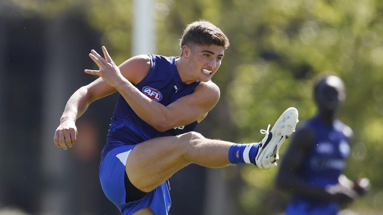 Harry Sheezel can find the footy wherever he plays. Picture: Michael Klein