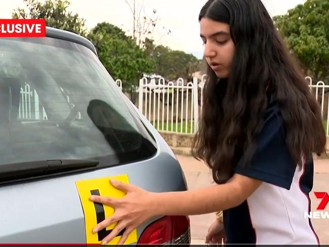 Aleyna Helvaci was the subject of a road rage incident on Sunday in the inner-Perth suburb of Victoria Park. Picture: 7 NEWS