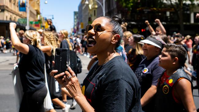 Survival Day organiser Natasha Wanganeen is happy next year’s march can go ahead. Picture: NCA NewsWire / Morgan Sette