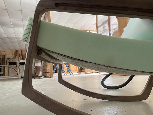 Given the cost of labour and materials, the chair is worth several thousand dollars.